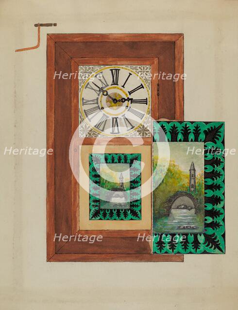 Clock, c. 1936. Creator: Albert Eyth.