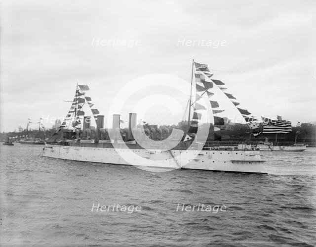 U.S.S. Columbia, between 1894 and 1901. Creator: Unknown.