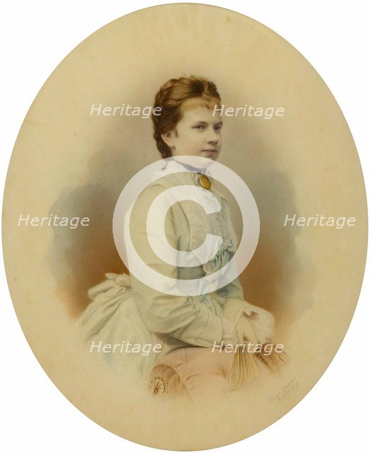 Archduchess Gisela of Austria (1856-1932), Princess of Bavaria, 1873.