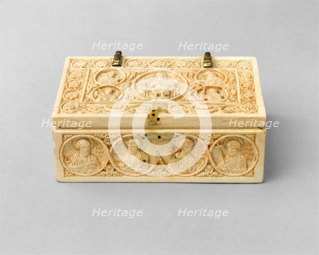 Reliquary Casket with the Deesis, Archangels, and the Twelve Apostles, Byzantine, 950-1000. Creator: Unknown.