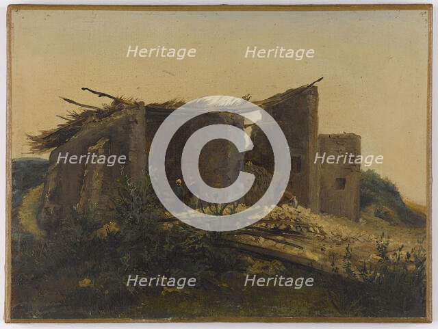 Plaster Kiln in Montmartre, 1834. Creator: Henri Arsene Macaire.