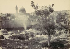 The Mosque of Omar, Jerusalem, 1857. Creator: Francis Frith.