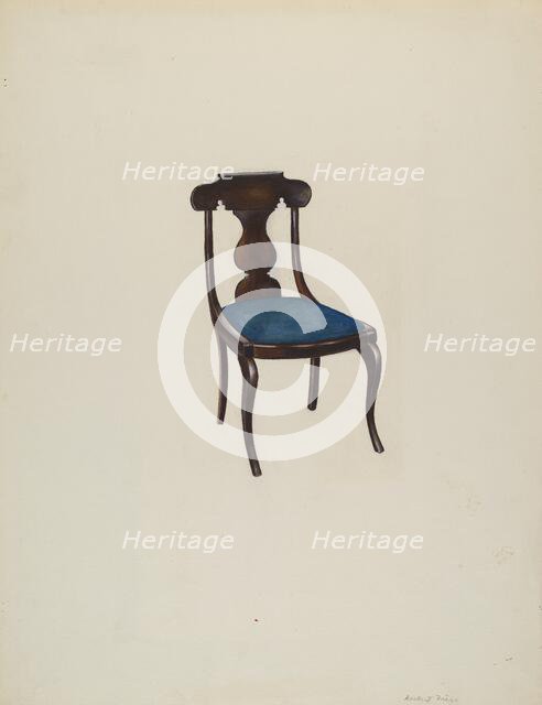 Side Chair, c. 1941. Creator: Herbert S. Frere.