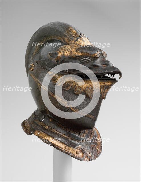 Close Helmet, Italian, Milan or Brescia, ca. 1550. Creator: Unknown.