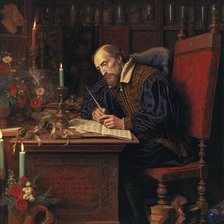 AI IMAGE - Portrait of William Shakespeare, 1600s, (2023). Creator: Heritage Images.