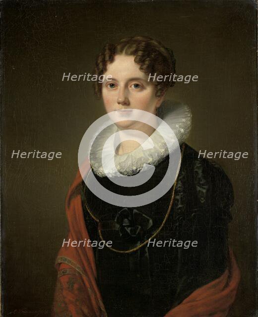 Marie Allebé-Herckenrath, Grandmother of the Painter August Allebé, 1820. Creator: Cornelis Kruseman.