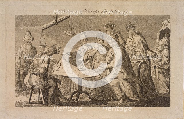 Picture of Europe for July 1772, 1772. Artist: Anonymous  