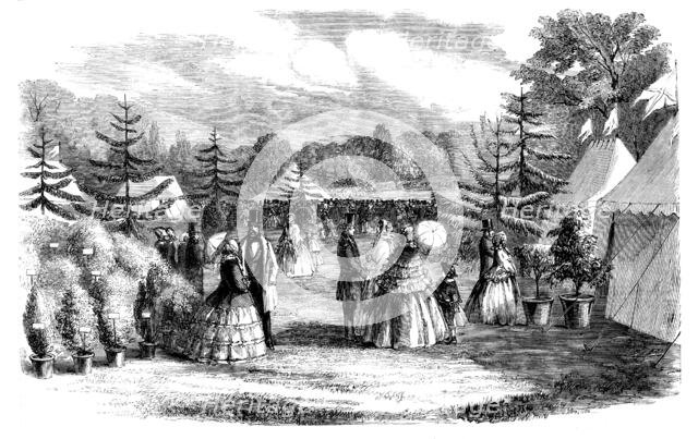 The Towcester Flower Show, 1858. Creator: Unknown.
