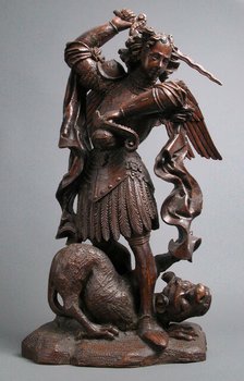 Saint Michael Slaying the Demon, German, 16th century. Creator: Unknown.