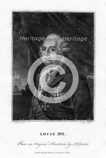 Louis XVI, King of France, (1814).Artist: Edward Topham