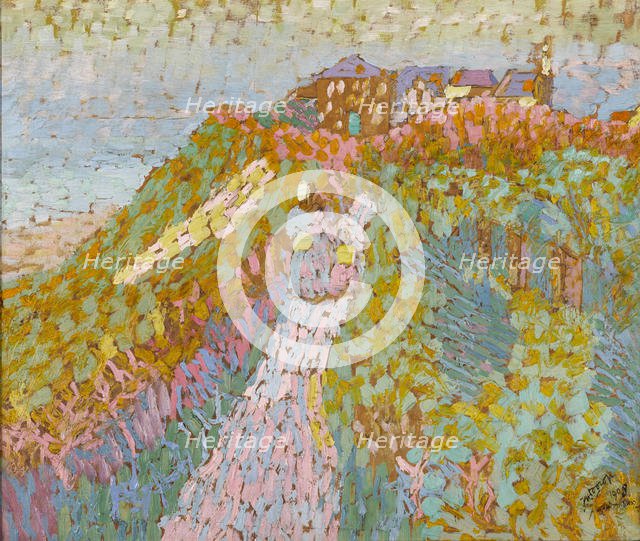 The dunes at Domburg, 1908. Creator: Toorop, Jan (1858-1928).