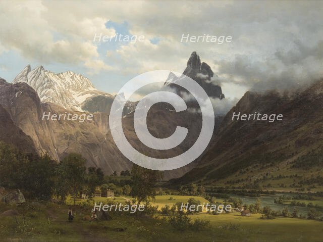 Landscape from Romsdalen, 1858. Creator: J. F. Eckersberg.