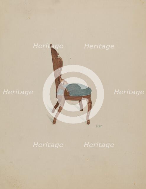 Rosewood Chair, c. 1936. Creator: Rex F Bush.