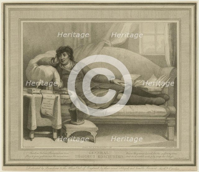 Tadeusz Kosciuszko (1746-1817), 1798. Creator: Cardon, Anthony (1772-1813).