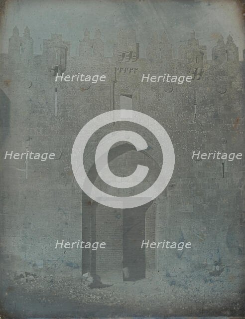 Damascus Gate, Jerusalem, 1842-44. Creator: Joseph Philibert Girault De Prangey.