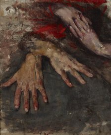 Study of Two Pairs of Hands, between 1886-1890. Creator: Olga Boznanska.