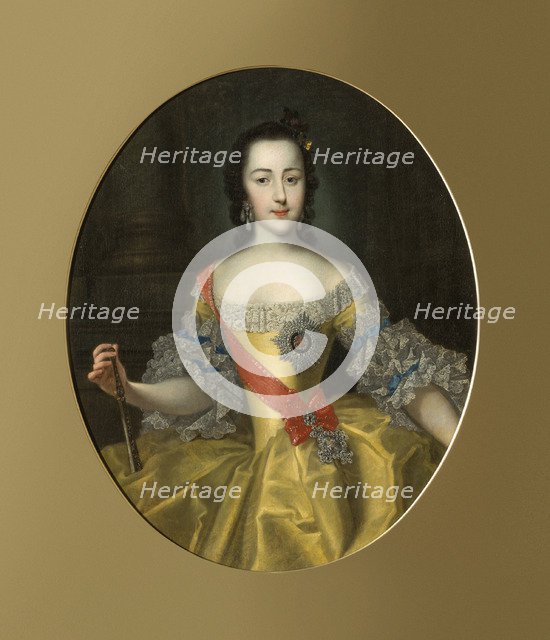 Portrait of the Grand Duchess Ekaterina Alekseyevna (1729-1796), c. 1745.