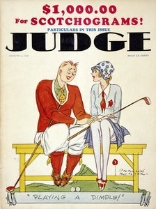 Cover of Judge magazine, August 4, 1928. Artist: Unknown