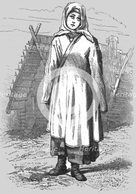 'Russian Peasent Girl; A Journey on the Volga', 1875. Creator: Nicholas Rowe.