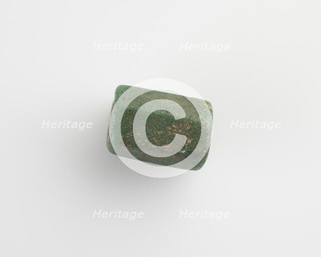 Bead, hexagonal, Roman Period, 30 BCE-395 CE. Creator: Unknown.