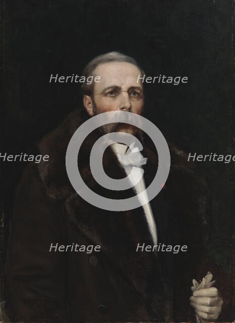 Portrait of the Artist's Father Chief Director Carl Albert Edelfelt, 1883. Creator: Albert Edelfelt.