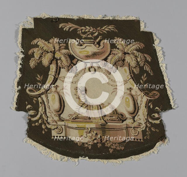 Chair Cover, England, Empire period, c. 1810. Creator: Unknown.