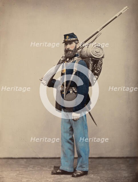 Fatigue, Marching Order, 1866. Creator: Attributed to Oliver H. Willard.