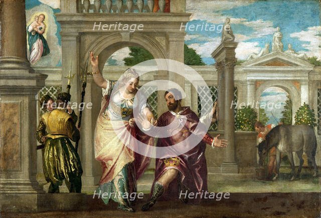 The Apparition of the Tiburtine Sibyl to Caesar Augustus, 1500s. Creator: Veronese, Paolo (1528-1588).