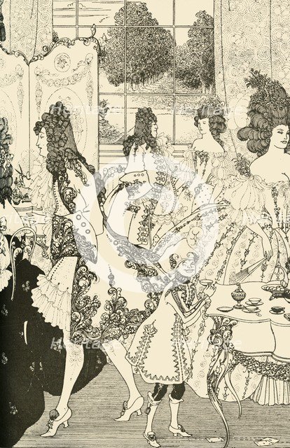 'The Rape of the Lock', 1896, (1928). Creator: Aubrey Beardsley.