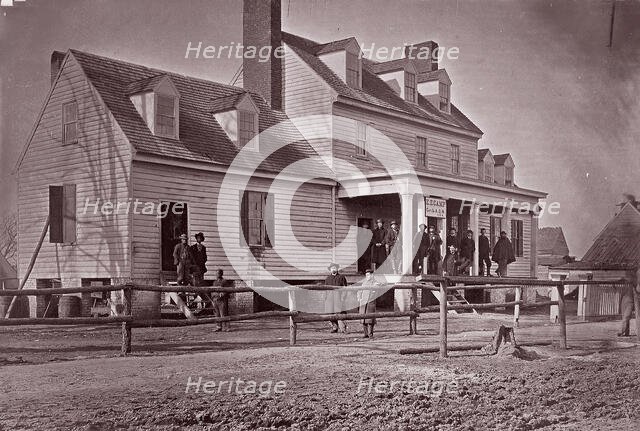 Headquarters of Capt. E.E. Camp, A.Q.M., at City Point, Virginia, 1861-65. Creator: Andrew Joseph Russell.