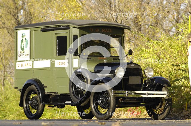 Ford Delivery van 1929. Artist: Simon Clay.
