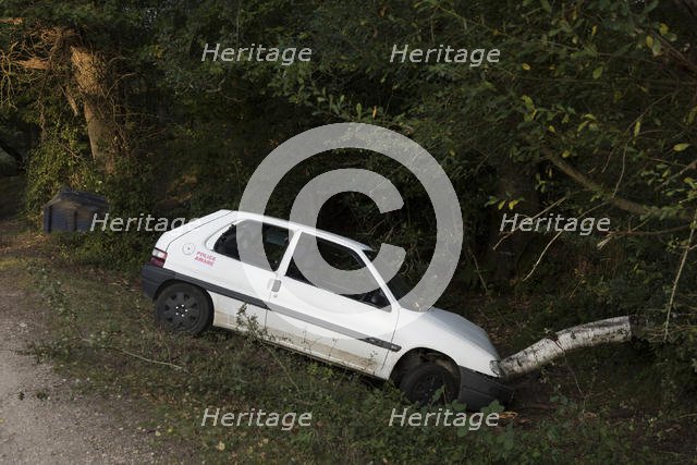 Citroen Saxo accident 2016. Creator: Unknown.