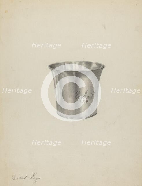 Silver Beaker, c. 1938. Creator: Michael Fenga.