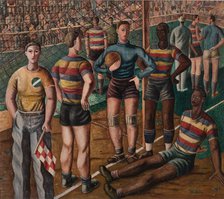 The Football Players, 1948. Creator: Borges da Costa, José (1903-1948).