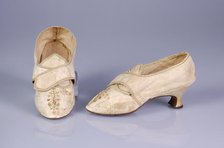 Shoes, French, third quarter 18th century. Creator: Unknown.