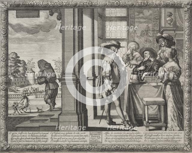 The Prodigal Son: The Prodigal Bidding His Parents Farewell. Creator: Abraham Bosse (French, 1602-1676).