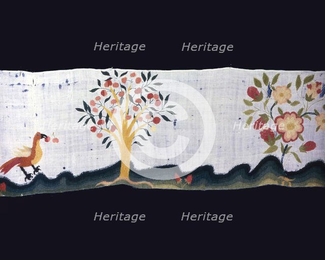 Bed Curtain and Valance, United States, 1750/1800. Creator: Unknown.