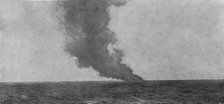 'La fin du Zeppelin "L7".-- l'explosion finale', 1916. Creator: Unknown.