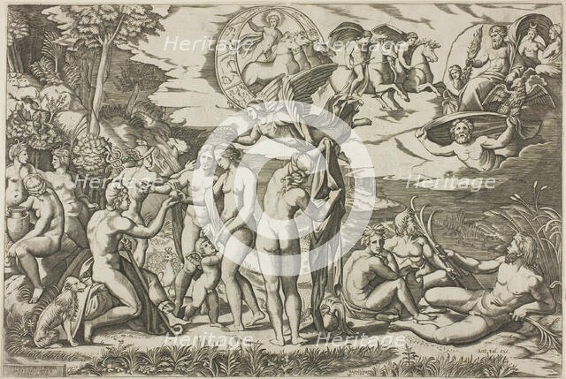 The Judgment of Paris, c. 1520. Creator: Marcantonio Raimondi.