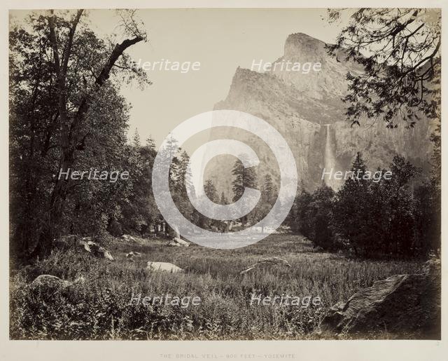 Bridal Veil, Yosemite, c. 1865-1866. Creator: Carleton E. Watkins (American, 1829-1916).