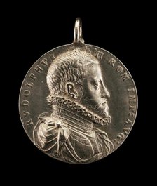 Rudolph II, 1552-1612, Holy Roman Emperor 1576 [obverse]. Creator: Antonio Abondio.