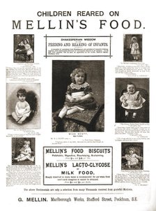 ''Mellin's (children's) Food', 1891. Creator: Unknown.