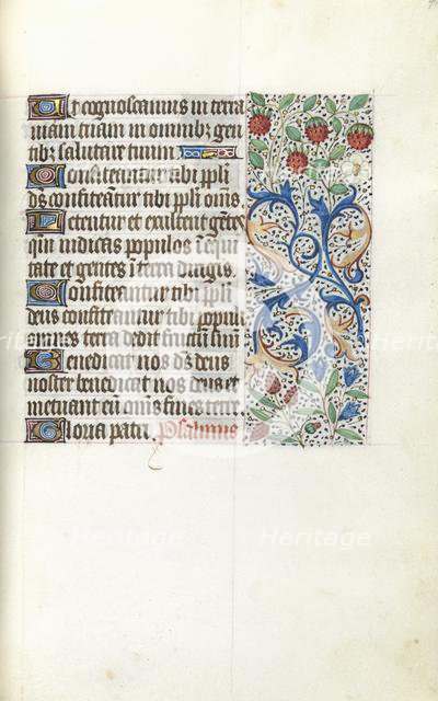 Book of Hours (Use of Rouen): fol. 42r, c. 1470. Creator: Master of the Geneva Latini (French, active Rouen, 1460-80).