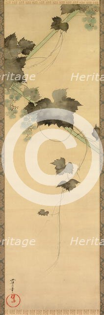 Grapevines, 19th century. Creator: Sakai Oho.
