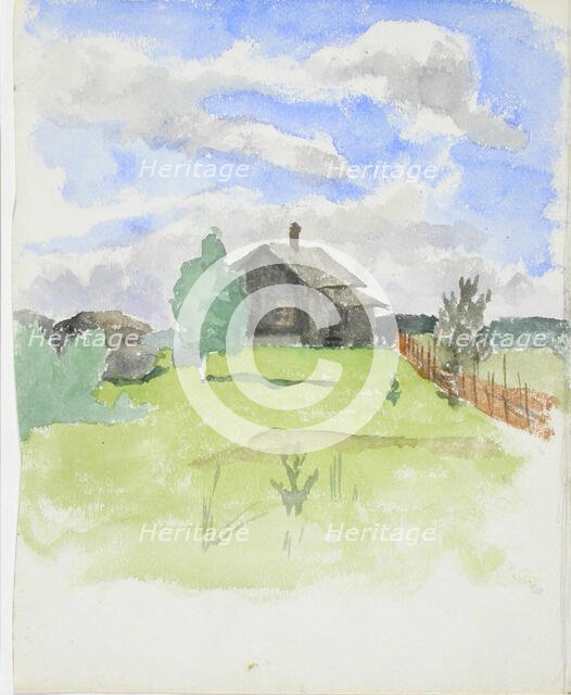Landscape Study with Cottage. Creator: Maria Wiik.