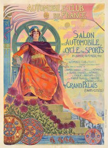 Salon de l'Automobile, du cycle et des sports, 25 janvier - 10 février 1901, 1901. Creator: Rochegrosse, Georges Antoine (1859-1938).