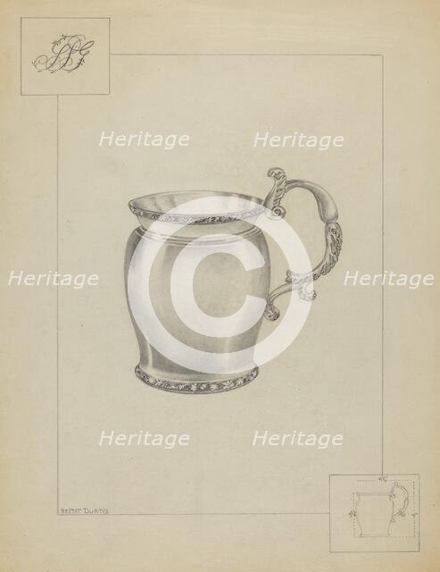 Silver Mug, c. 1936. Creator: Hester Duany.