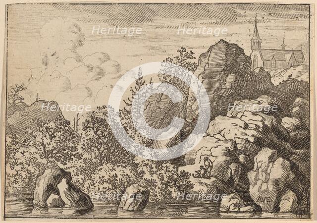 Church on a Hill, probably c. 1645/1656. Creator: Allart van Everdingen.