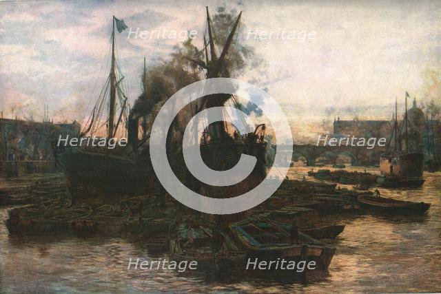 'The Pool of London', late 19th-early 20th century, (c1930). Creator: William Lionel Wyllie.