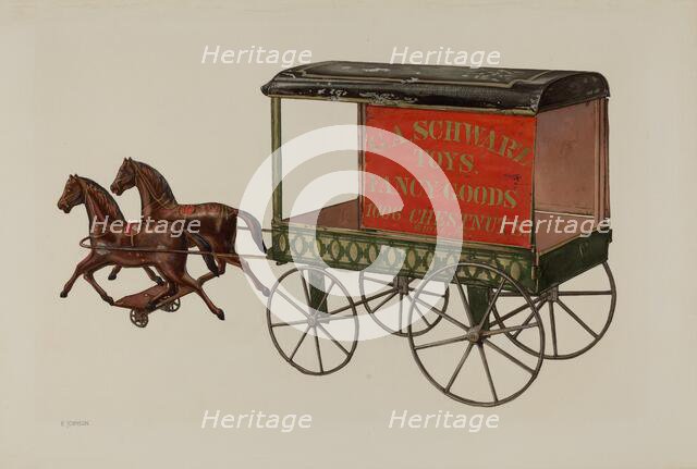 Toy Wagon, 1935/1942. Creator: Philip Johnson.